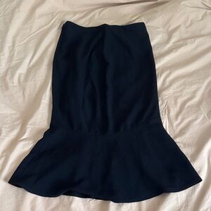 nwot elie tahari black mermaid business casual skirt size 2